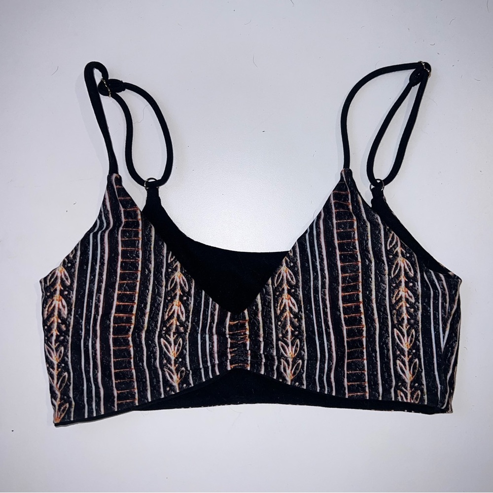 Wolven Zephyr Ruched 4-way Top Small